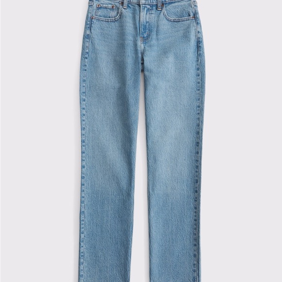 Abercrombie & Fitch Denim - NWT Abercrombie Curve Love Mid Rise 90s Straight Jeans